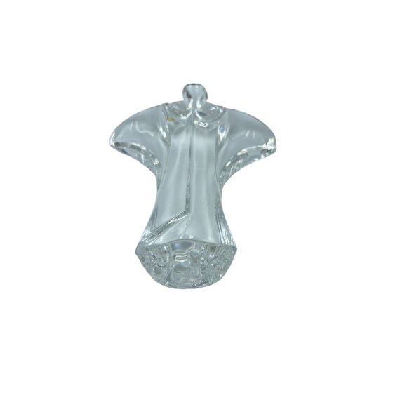 Val St Lambert Crystal Angel Belgium Crystal Figurine Paperweight Signed - Picture 13 of 13